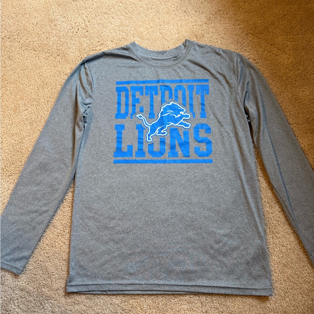 Detroit Lions Gray Long Sleeve Shirt